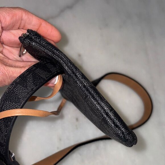 Michael Kors Crossbody Bag Purse Signature Monogram Coated Canvas Belt Bag - Picture 11 of 16